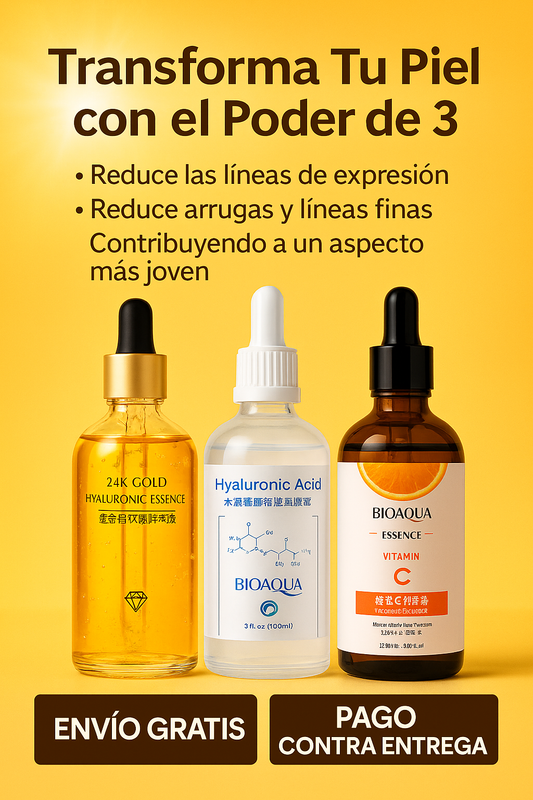 Belleza Exprés: Tres Productos, Resultados Visibles 💧💛🍊 - OFERTA LIMITADA
