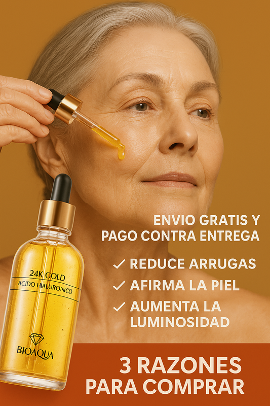 Oferta Especial - Serum 24k Gold Bioaqua - Rejuvenecedor Acido Hialuronico