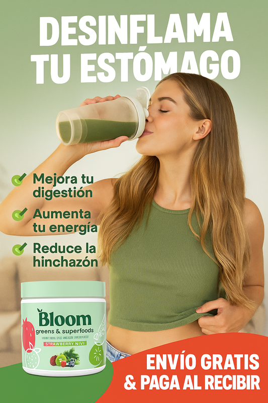 💚 Reduce la inflamación abdominal desde el interior con Bloom 🌿